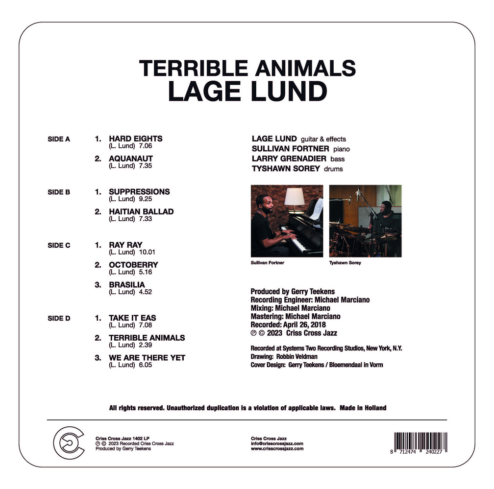 LP cover Lage Lund - Terrible Animals - Criss 1402